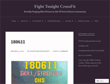 Tablet Screenshot of fighttonightcrossfit.com